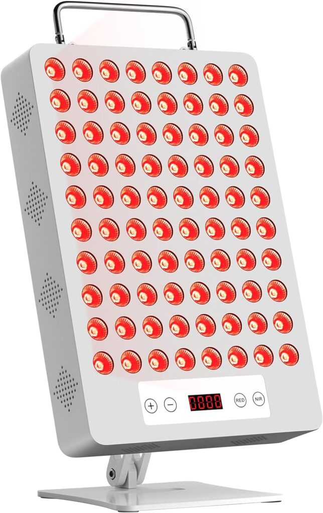 Red Light Therapy Device, Red 660nm  Near Infrared 850nm, Full-Body Light Therapy Panels with 80pcs Dual Chips LEDs (80 LEDs)